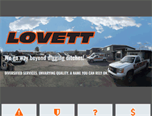 Tablet Screenshot of lovettservices.com